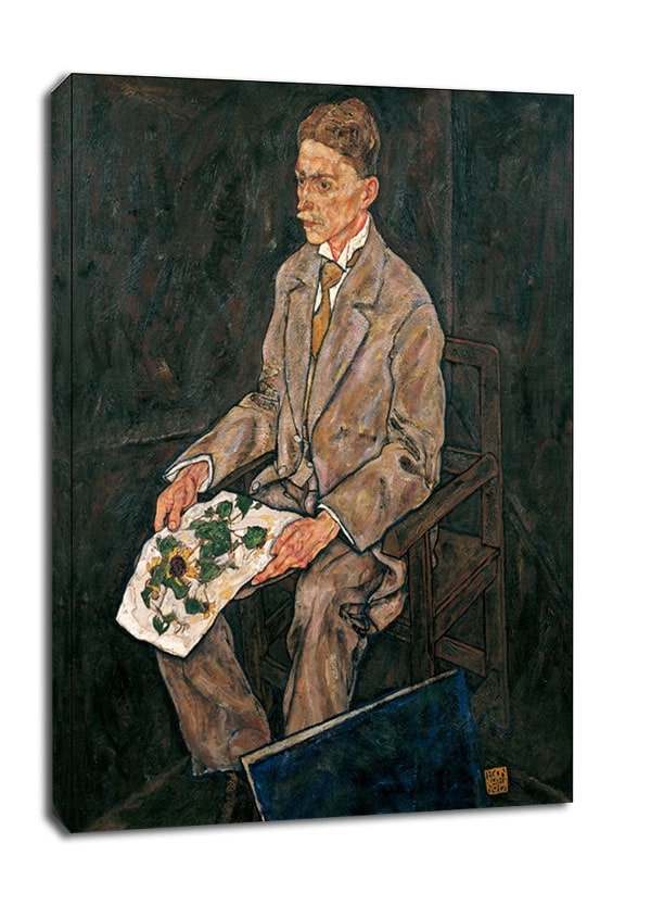Image of Portret dr Franza Martina Haberditzla, Egon Schiele - obraz na płótnie Wymiar do wyboru: 30x40 cm