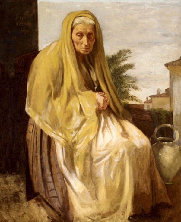 Image of The Old Italian Woman, Edgar Degas - plakat Wymiar do wyboru: 40x60 cm