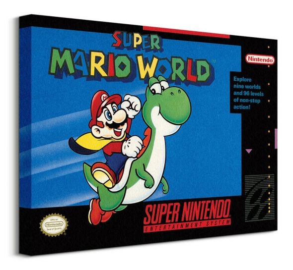 Image of Super Nintendo Super Mario World - obraz na płótnie