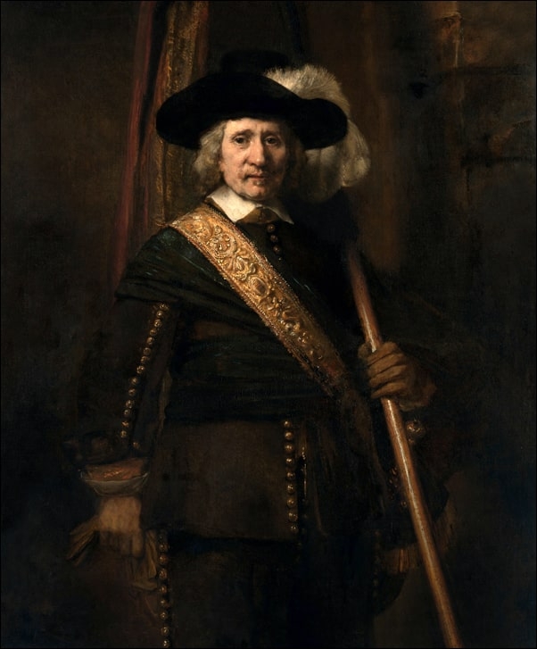 Image of The Standard Bearer (Floris Soop, 1604–1657), Rembrandt - plakat Wymiar do wyboru: 60x80 cm