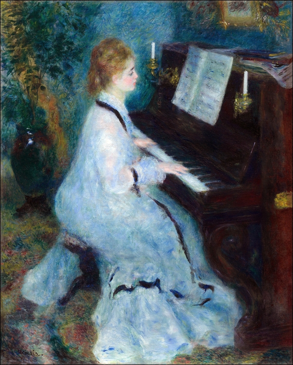 Image of Woman at the Piano, Auguste Renoir - plakat Wymiar do wyboru: 29,7x42 cm