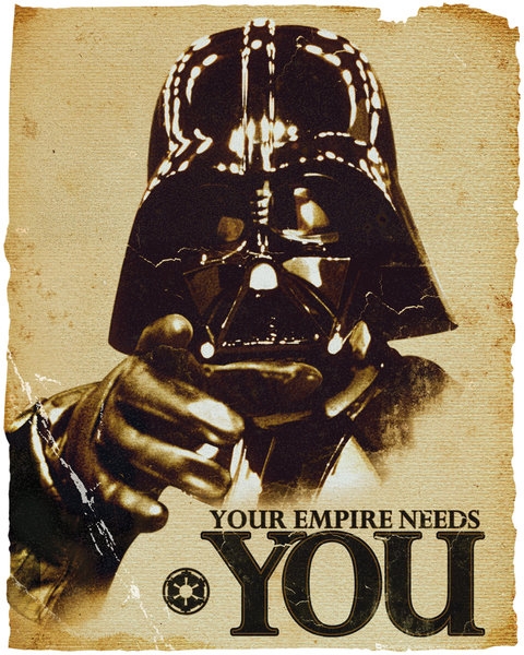 Image of Empire Needs You - Vader Star Wars Gwiezdne Wojny - plakat