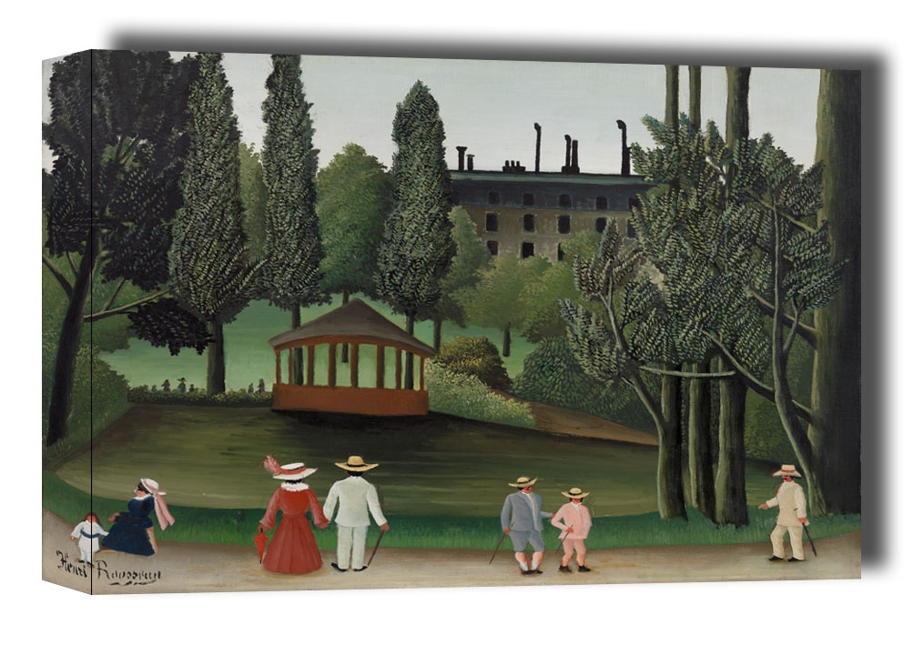 Image of View of Montsouris Park, the Kiosk, Henri Rousseau - obraz na płótnie Wymiar do wyboru: 80x60 cm