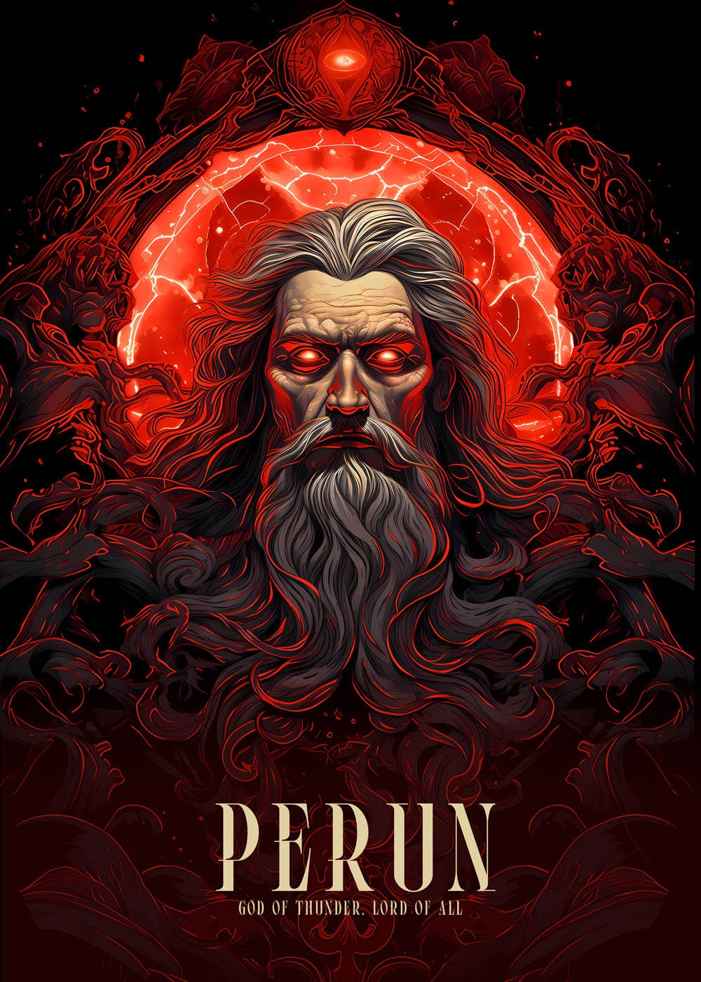 Image of Perun - plakat Wymiar do wyboru: 40x60 cm