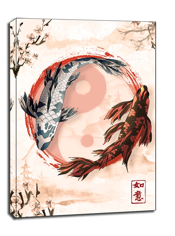 Image of Koi Fish - obraz na płótnie Wymiar do wyboru: 60x80 cm