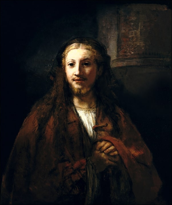 Image of Christ with a Staff, Rembrandt - plakat Wymiar do wyboru: 30x40 cm