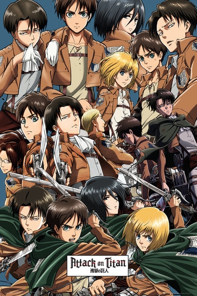 Image of Atak Tytanów Attack on Titan Kolaż - plakat