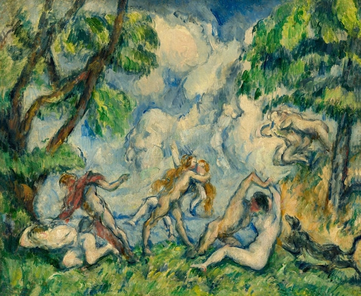 Image of The Battle of Love, Paul Cézanne - plakat Wymiar do wyboru: 29,7x21 cm