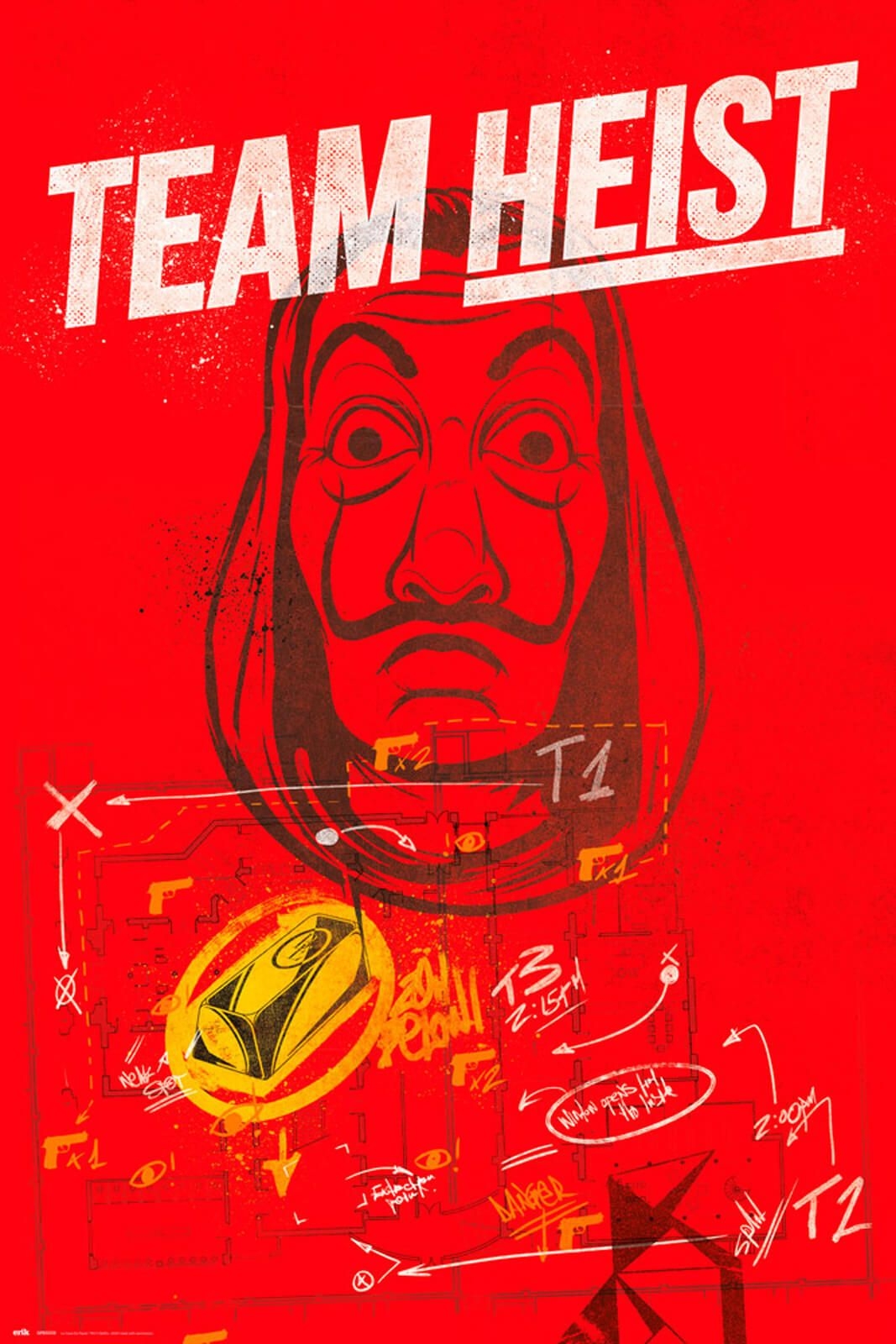 Image of Dom z Papieru Money Heist - plakat