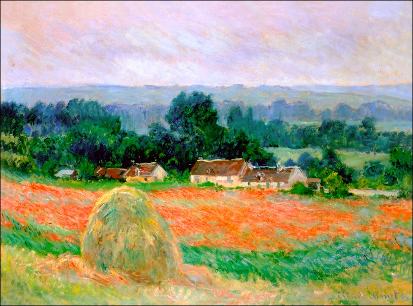Image of Haystack at giverny 1886, Claude Monet - plakat Wymiar do wyboru: 30x20 cm
