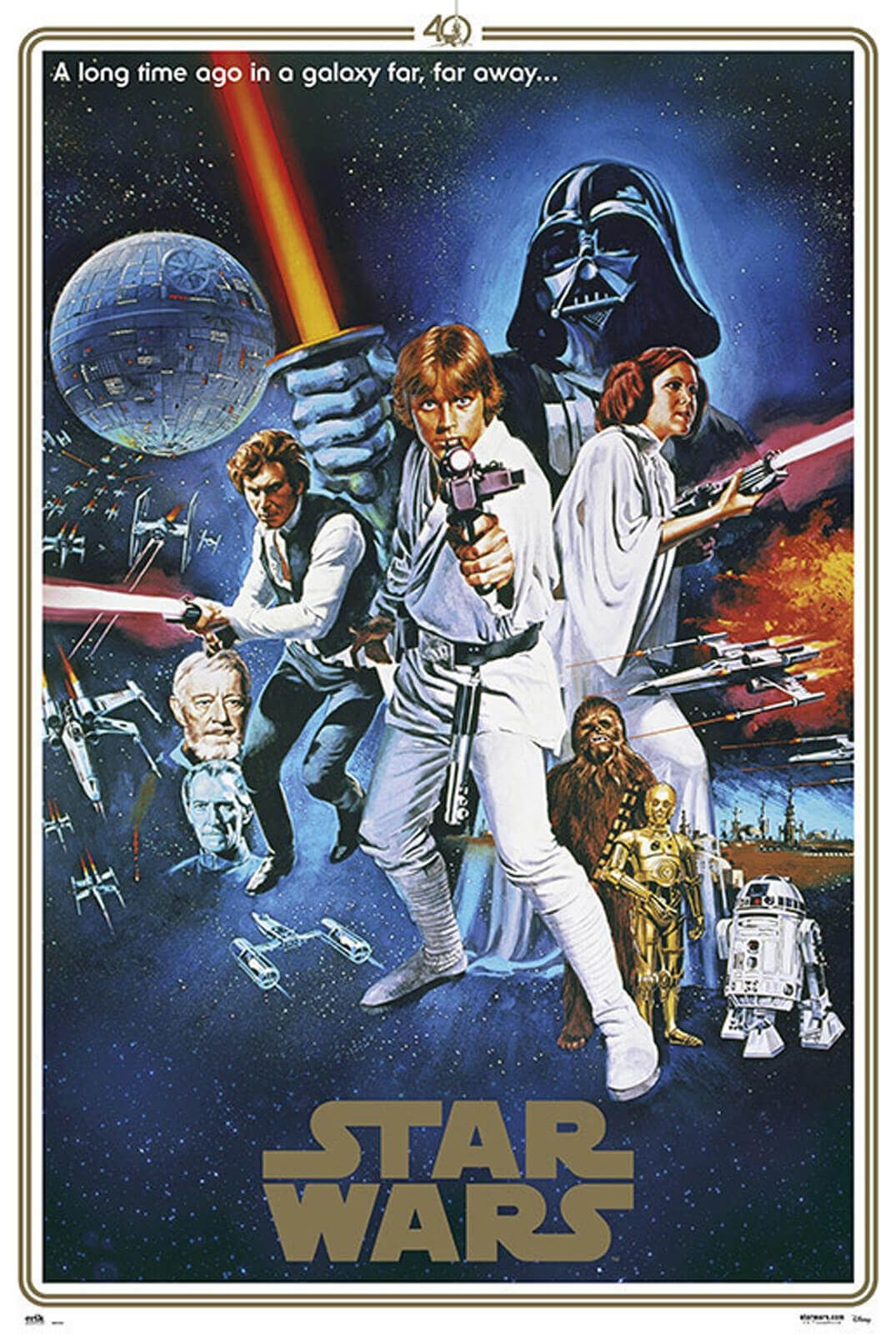 Image of Star Wars Gwiezdne Wojny 40 lat - plakat