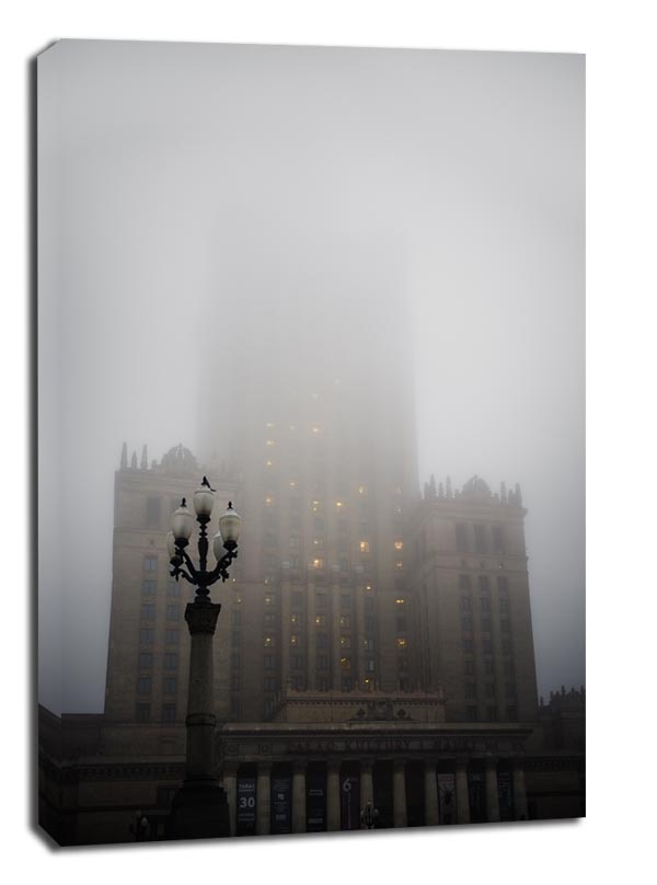 Image of Pałac we mgle - obraz na płótnie Wymiar do wyboru: 90x120 cm