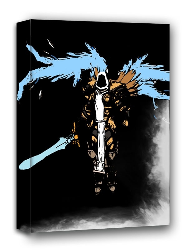Image of BlizzardVerse Stencils, Tyrael, the Stalwart Defender of Mankind, Diablo - obraz na płótnie Wymiar do wyboru: 50x70 cm