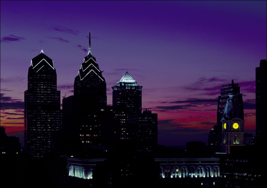 Image of Skylline of Philadelphia, Carol Highsmith - plakat Wymiar do wyboru: 30x20 cm