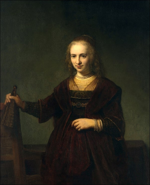 Image of Portrait of a woman III, Rembrandt - plakat Wymiar do wyboru: 30x40 cm