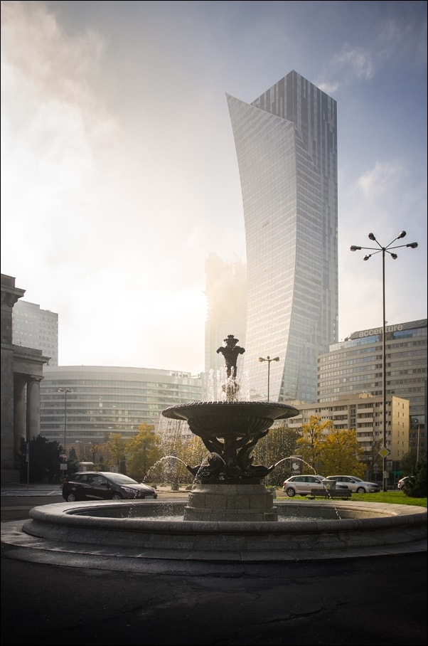 Image of Warszawa Żagiel - Plakat premium Wymiar do wyboru: 40x50 cm