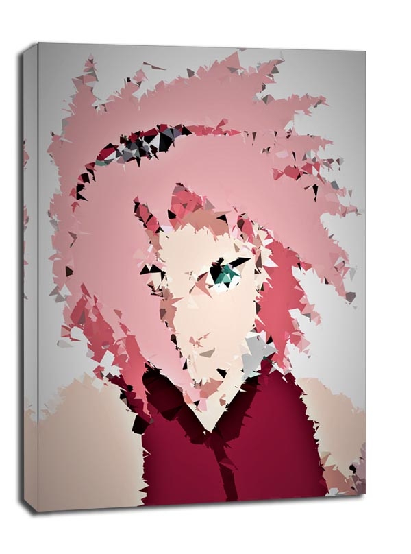 Image of POLYamory - Sakura, Naruto - obraz na płótnie Wymiar do wyboru: 70x100 cm