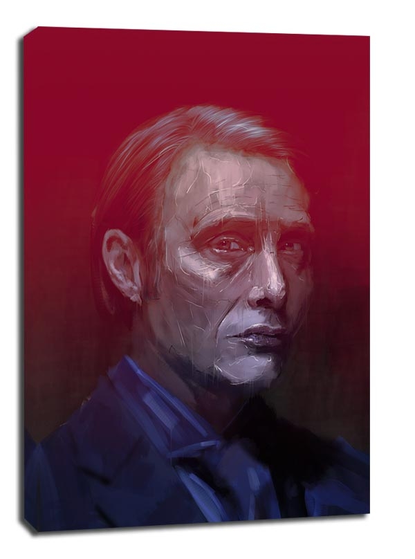Image of Mads Mikkelsen - obraz na płótnie Wymiar do wyboru: 90x120 cm