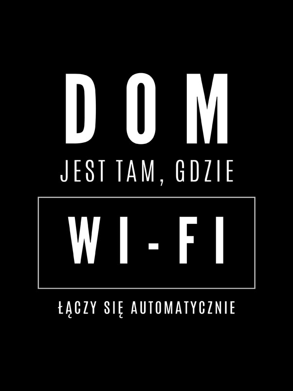 Image of wifi black - plakat Wymiar do wyboru: 20x30 cm
