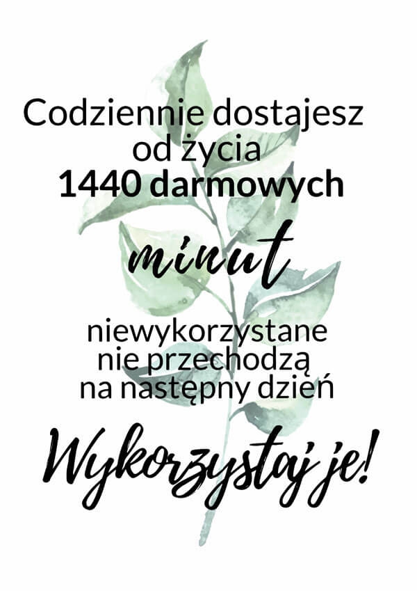 Image of Niewykorzystane minuty - plakat Wymiar do wyboru: 60x80 cm