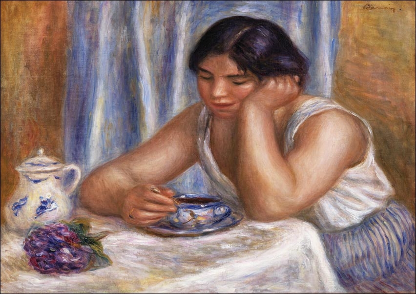 Image of Cup of Chocolate, Auguste Renoir - plakat Wymiar do wyboru: 29,7x42 cm