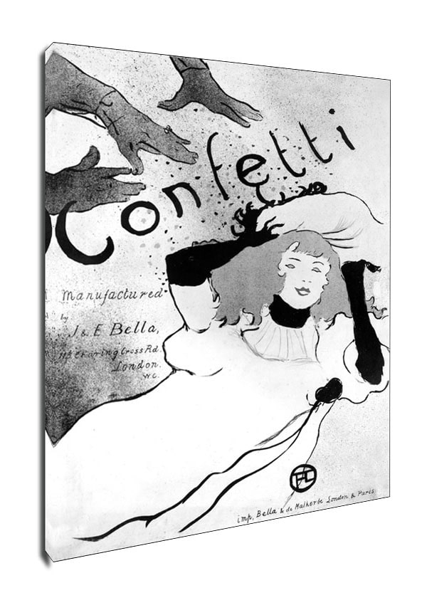 Image of Confetti, Henri de Toulouse-Lautrec - obraz na płótnie Wymiar do wyboru: 20x30 cm