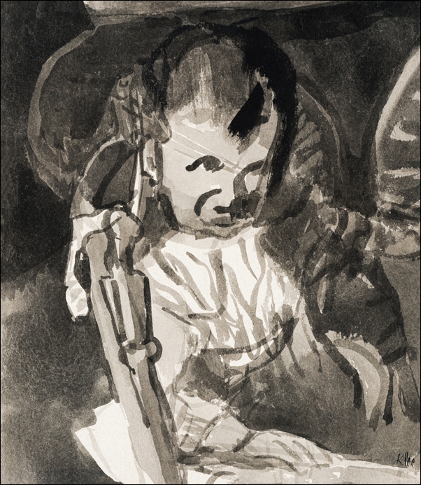 Image of Sketch of Felix Klee, Paul Klee - plakat Wymiar do wyboru: 29,7x42 cm