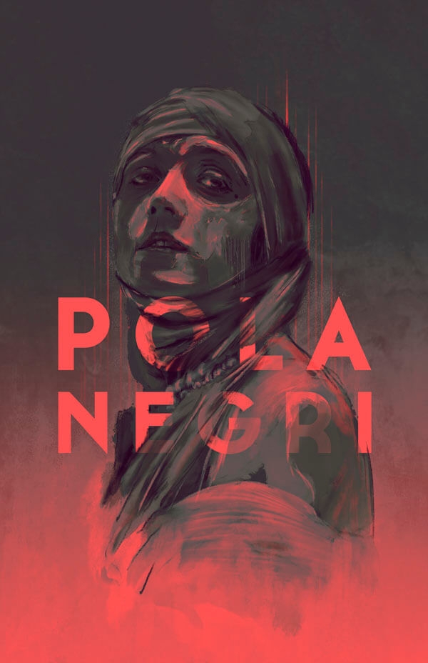 Image of Pola Negri - plakat premium Wymiar do wyboru: 30x40 cm