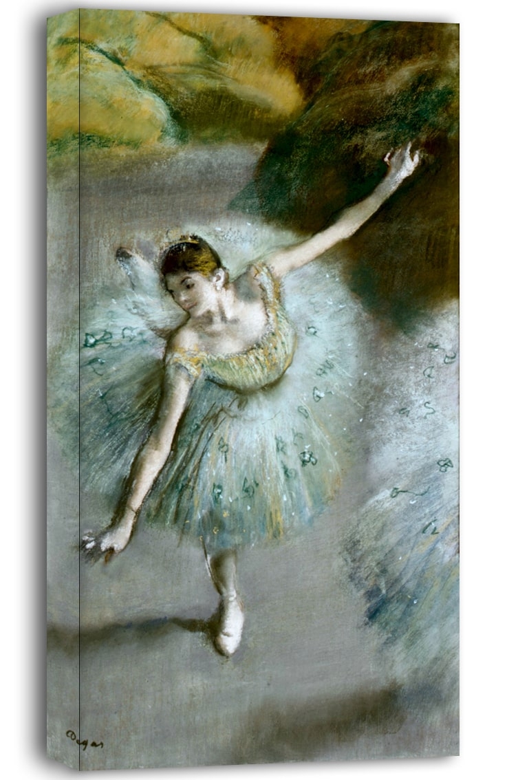Image of Dancer in Green, Edgar Degas - obraz na płótnie Wymiar do wyboru: 90x120 cm