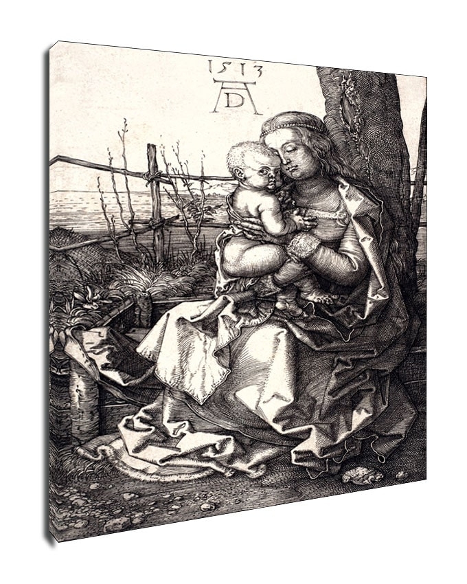 Image of Virgin and Child Seated by a Tree, Albrecht Durer - obraz na płótnie Wymiar do wyboru: 20x30 cm
