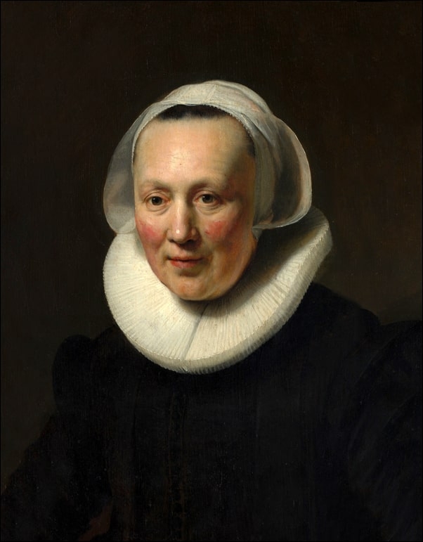 Image of Portrait of a woman II, Rembrandt - plakat Wymiar do wyboru: 50x70 cm