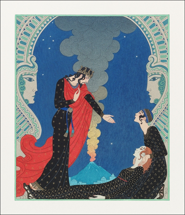 Image of Empedocles and Panthea, George Barbier - plakat Wymiar do wyboru: 60x80 cm