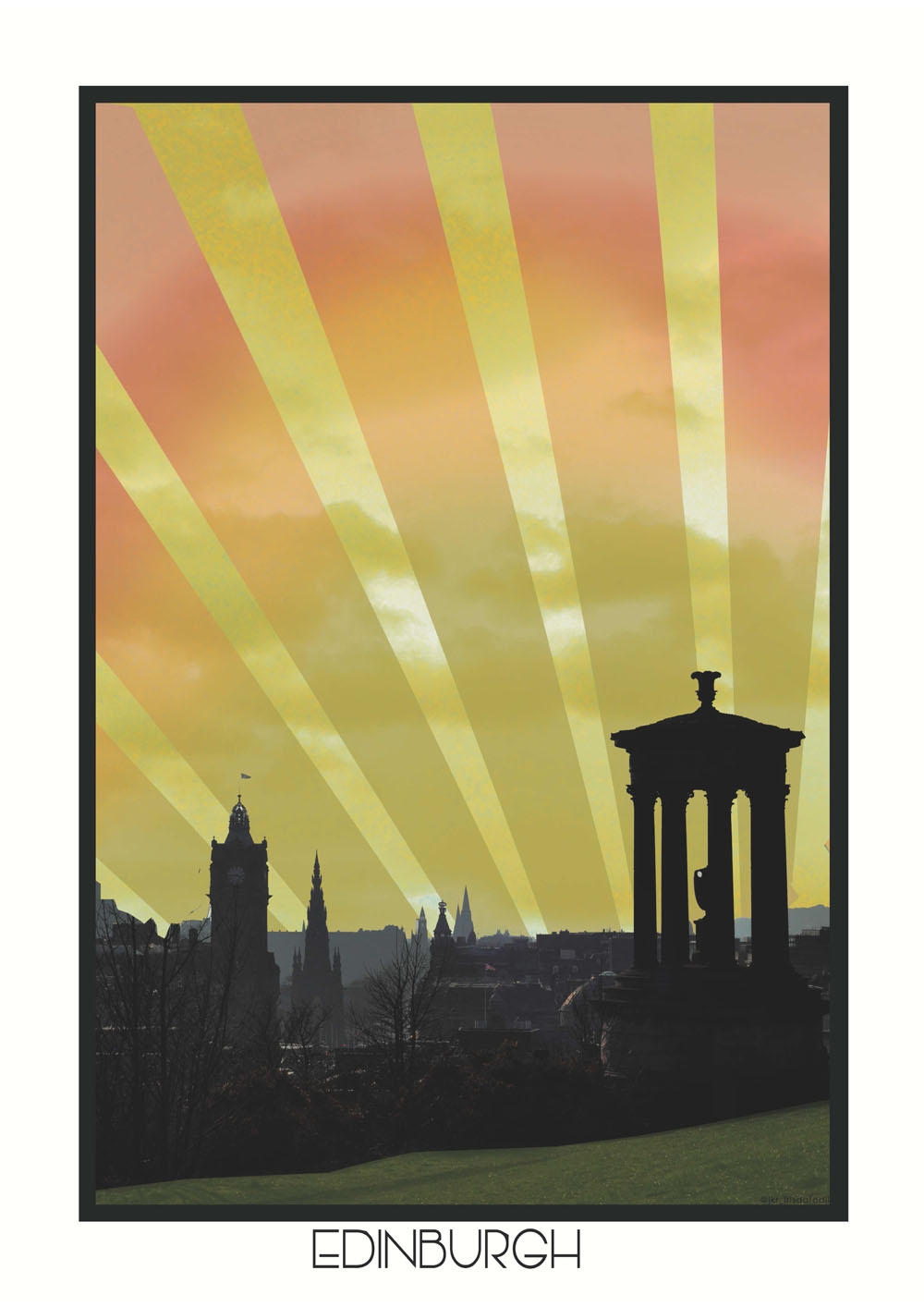 Image of Edynburg Szkocja - plakat Wymiar do wyboru: 70x100 cm