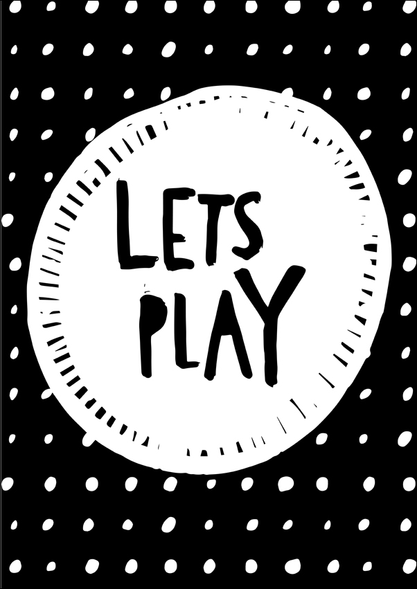 Image of lets play - plakat Wymiar do wyboru: 20x30 cm