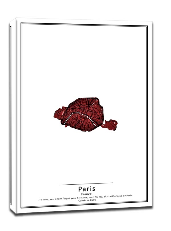 Image of Crimson Cities, Paris - obraz na płótnie Wymiar do wyboru: 20x30 cm