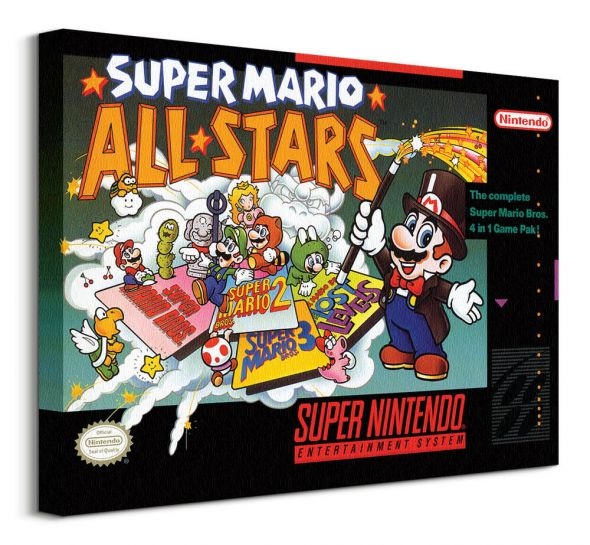 Image of Super Nintendo Super Mario Allstars - obraz na płótnie