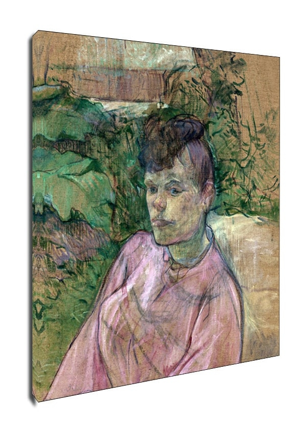 Image of Woman in the Garden of Monsieur Forest, Henri de Toulouse-Lautrec - obraz na płótnie Wymiar do wyboru: 30x40 cm