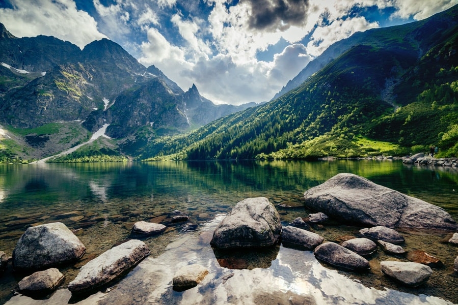 Image of Tatry, morskie oko - plakat Wymiar do wyboru: 100x70 cm