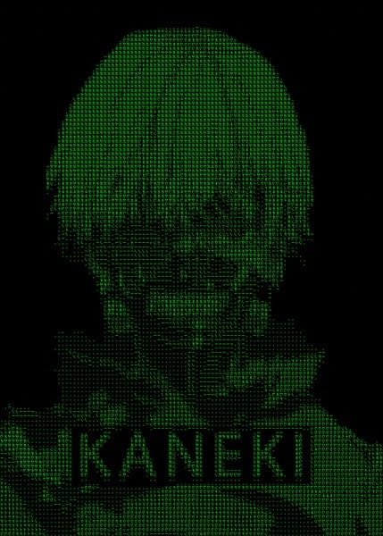 Image of H4CK3D - Kaneki, Tokyo Ghoul - plakat Wymiar do wyboru: 21x29,7 cm