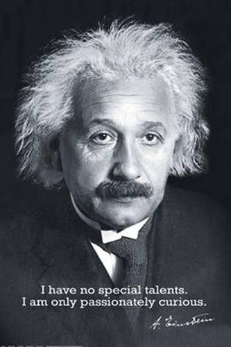 Image of Albert Einstein - plakat