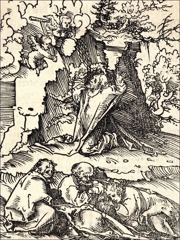 Image of Relief with Christ on the Mount of Olives, from the Wittenberg Reliquaries, Lucas Cranach the Elder - plakat Wymiar do wyboru: 29,7x42 cm