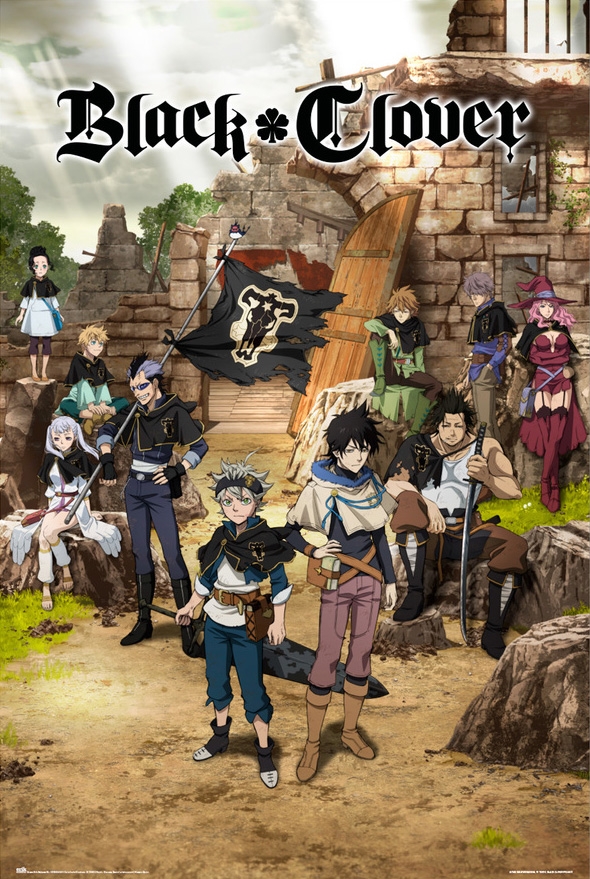 Image of Black Clover Black Yuno i Bull Squad - plakat