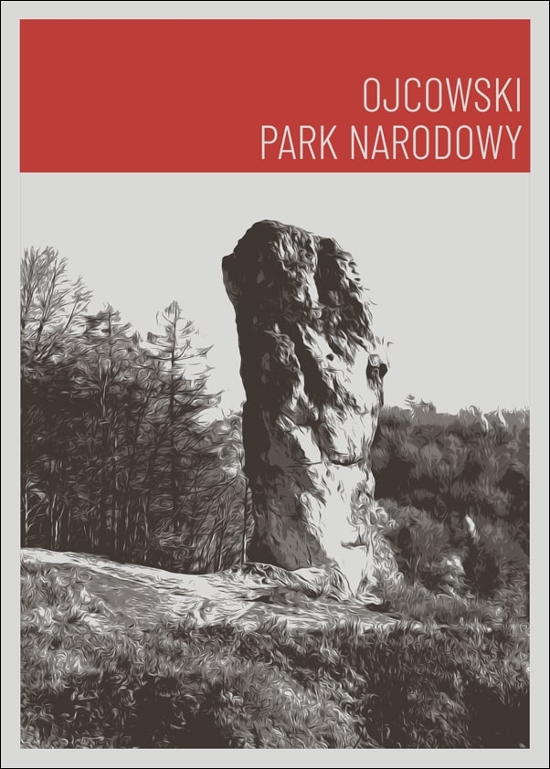 Image of Parki Narodowe, Ojców red - plakat Wymiar do wyboru: 60x80 cm