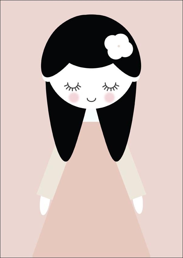 Image of Marcysia różowe tło - plakat Wymiar do wyboru: 20x30 cm