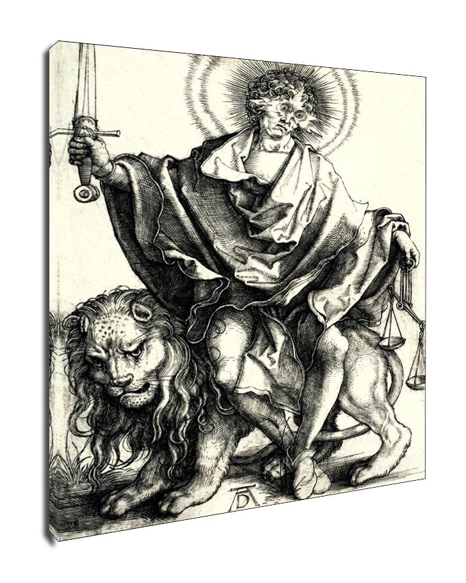 Image of Justice, Albrecht Durer - obraz na płótnie Wymiar do wyboru: 20x30 cm
