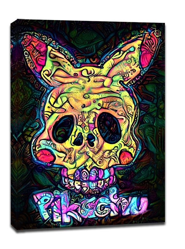 Image of PsychoSkulls, Pikachu, Pokemon - obraz na płótnie Wymiar do wyboru: 40x60 cm