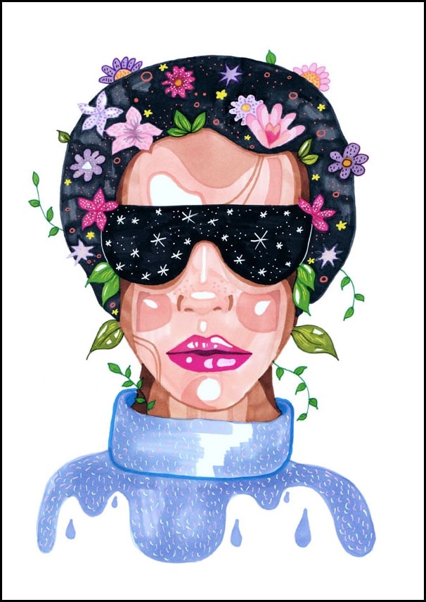 Image of Flower power - plakat Wymiar do wyboru: 59,4x84,1 cm