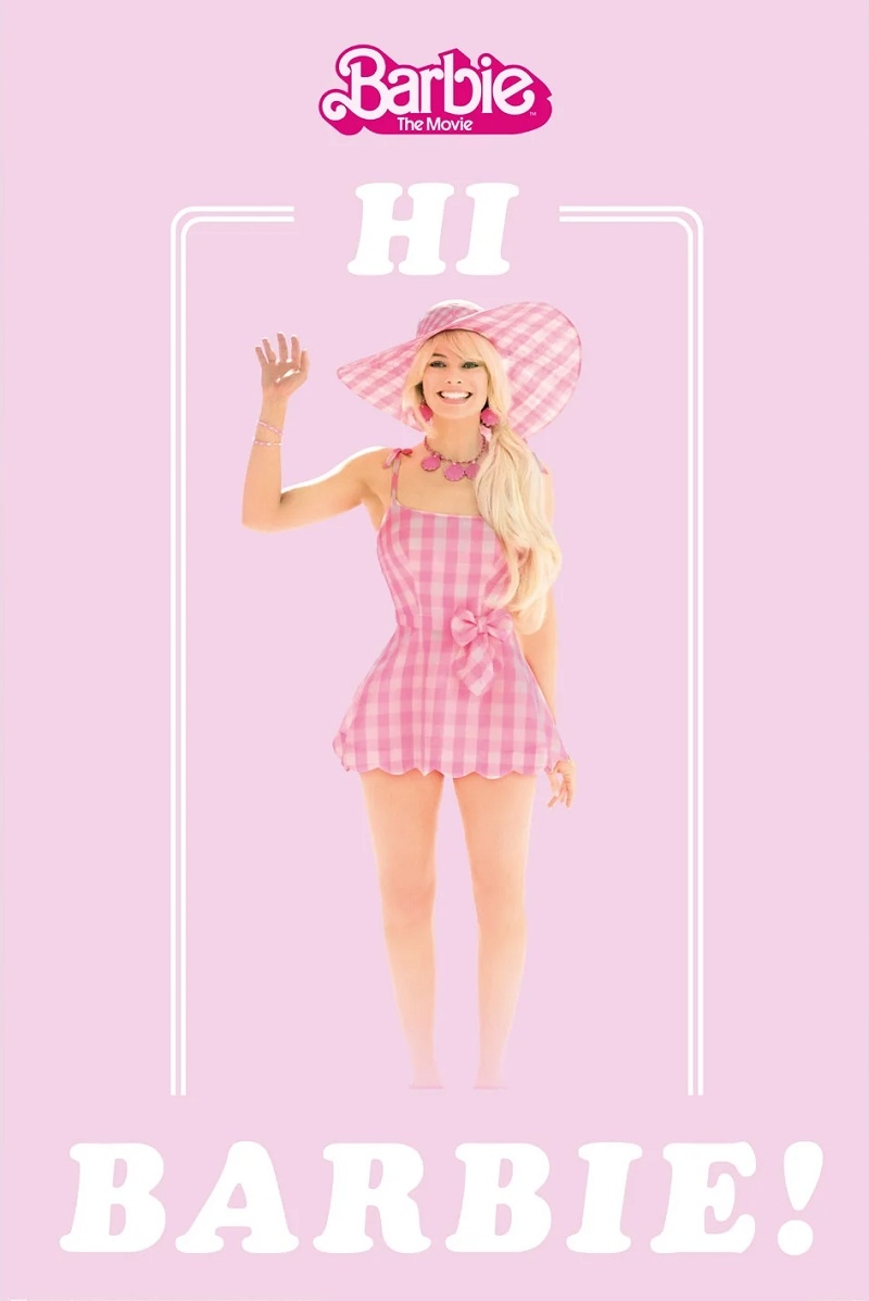 Image of Barbie Movie Hi Barbie - Margot Robbie - plakat