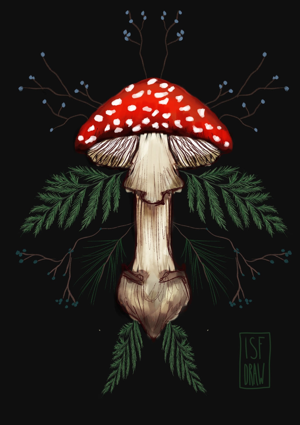 Image of Szepty Muchomorów - plakat Wymiar do wyboru: 70x100 cm