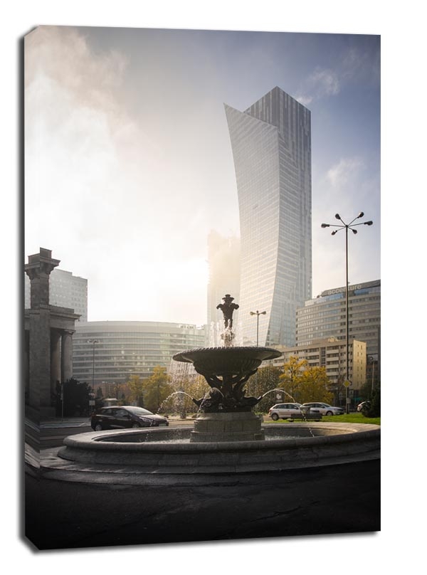 Image of Warszawa Żagiel - obraz na płótnie Wymiar do wyboru: 40x50 cm
